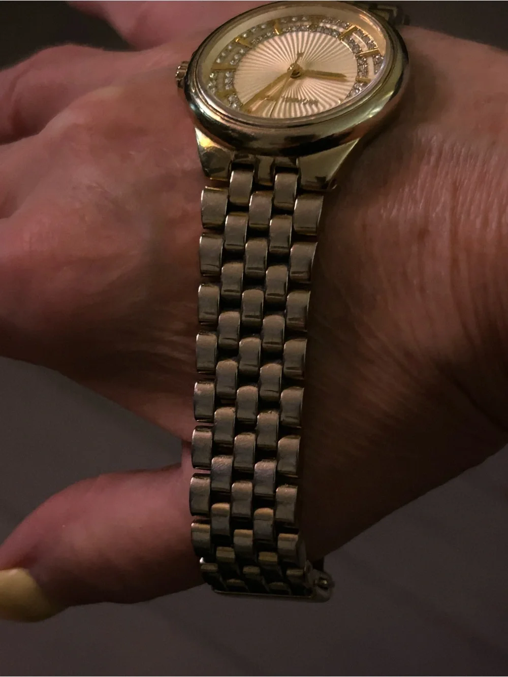 Michael Kors Goldtone Crystal Darci/Channing Watch MK3421 - Needs Battery